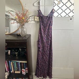 Diane Von Furstenberg 100% Silk Vintage Floral Maxi Dress